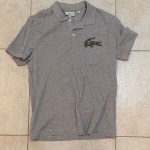 Lacoste Men's Heather Gray Polo Shirt